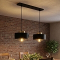 Brilagi - Lustră suspendată pe cablu 2xE27/60W/230V negru/auriu