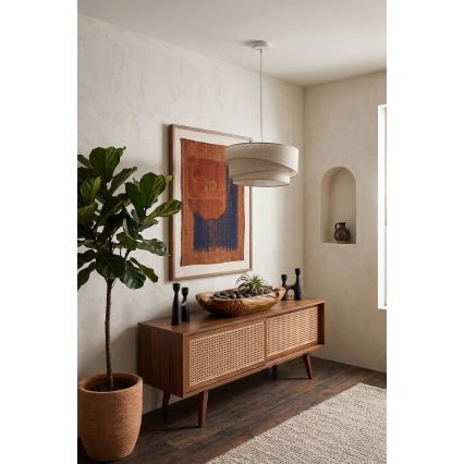 Brilagi - Lustră suspendată pe cablu ARROW, 1xE27/60W/230V, Ø 45 cm, bej