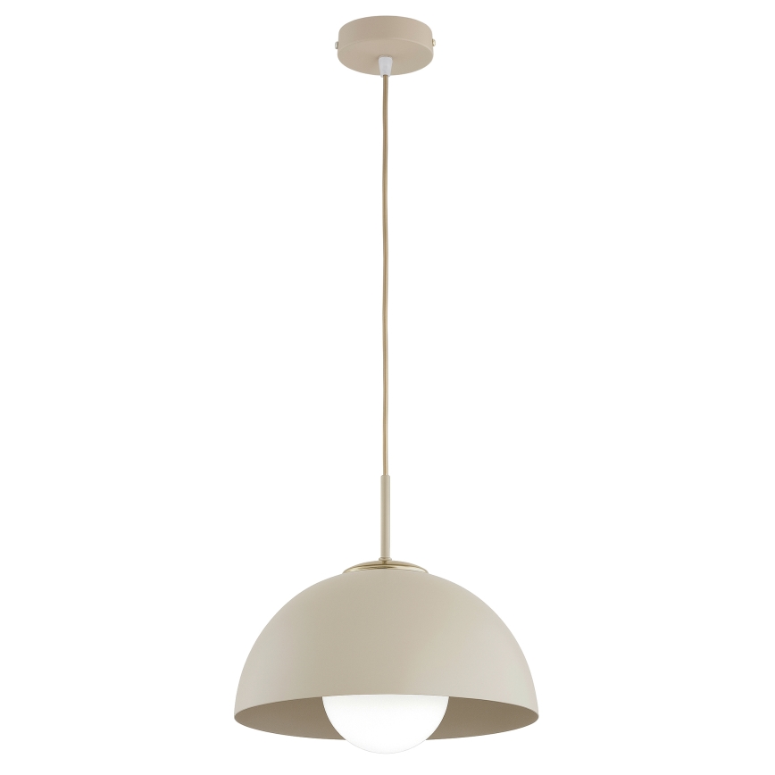 Brilagi - Lustră suspendată pe cablu COSMO 1xE27/60W/230V Ø30 cm bej/auriu