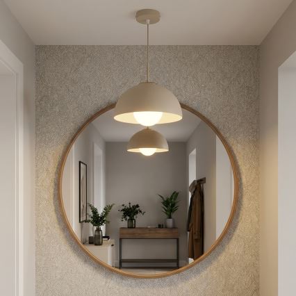 Brilagi - Lustră suspendată pe cablu COSMO 1xE27/60W/230V Ø30 cm bej/auriu