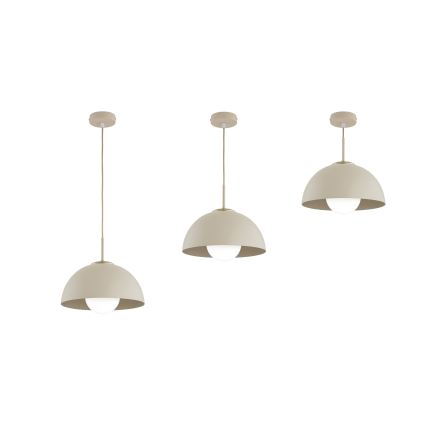 Brilagi - Lustră suspendată pe cablu COSMO 1xE27/60W/230V Ø30 cm bej/auriu