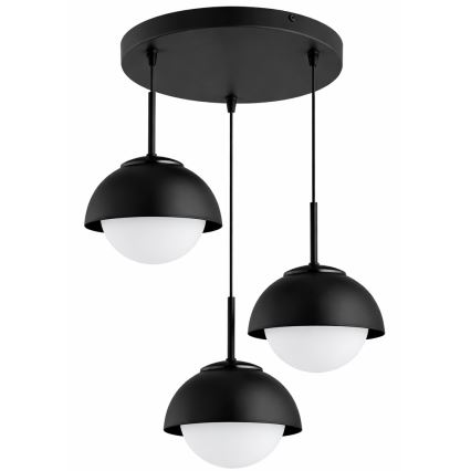 BRILAGI - Lustră suspendată pe cablu COSMO 3xE27/60W/230V neagră