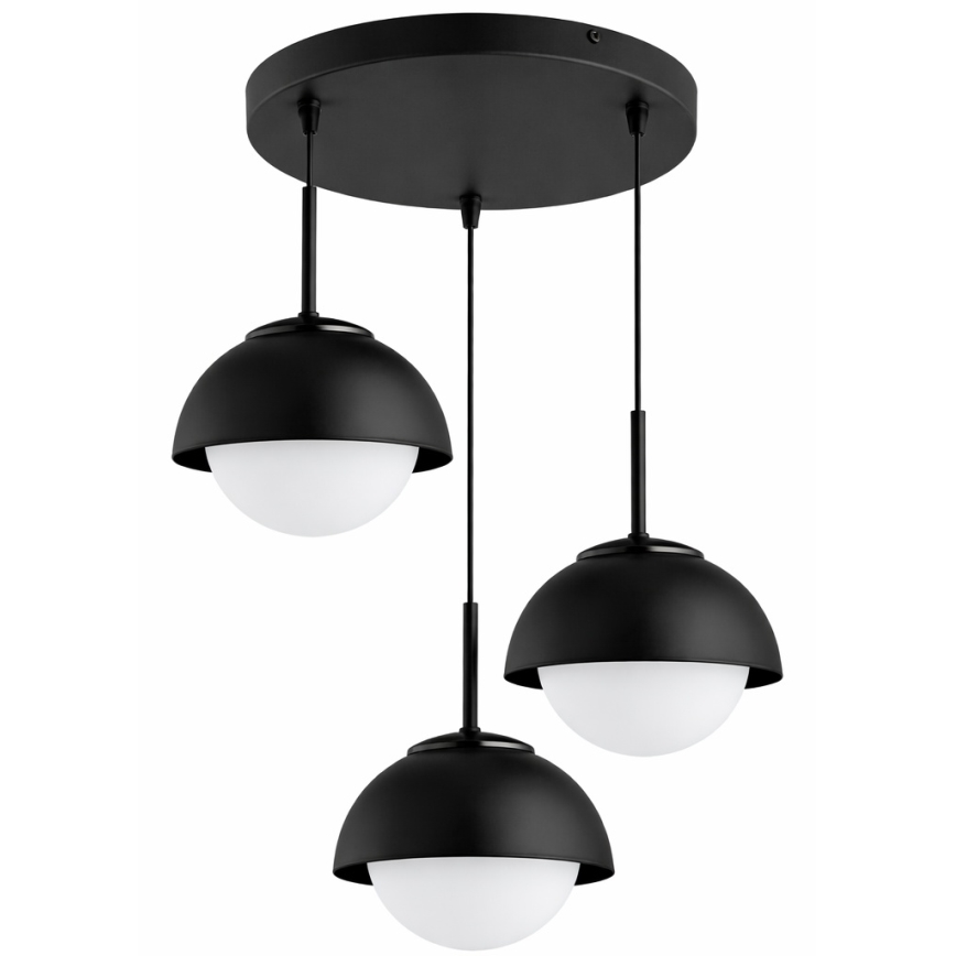 BRILAGI - Lustră suspendată pe cablu COSMO 3xE27/60W/230V neagră
