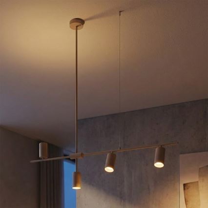 Brilagi - Lustră suspendată pe cablu CRANE, 4 x GU10, 30W, 230V, bej