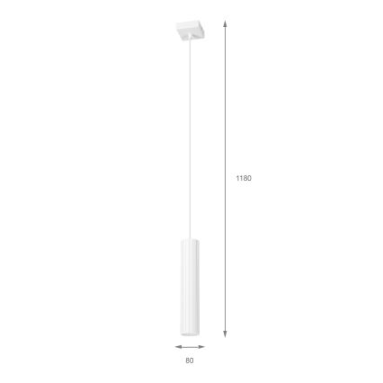 Brilagi - Lustră suspendată pe cablu CRISPINA 1xGU10/10W/230V albă