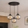 Brilagi - Lustra suspendată pe cablu, DIOR 3xE27/60W/230V, negru/gri fumuriu