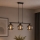 Brilagi - Lustră suspendată pe cablu DIOR 3xE27/60W/230V negru/gri fumuriu