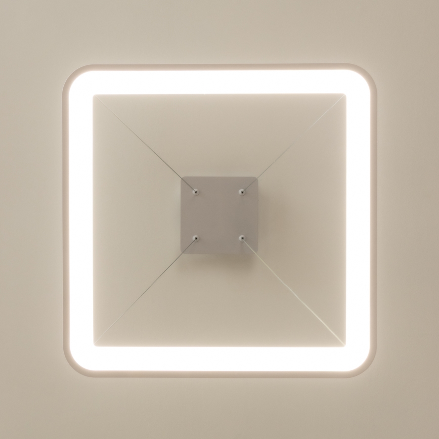 Brilagi - Lustră LED dimerizabilă pe cablu FALCON SLIM LED/50W/230V 3000-6500K 50x50 cm alb + telecomandă