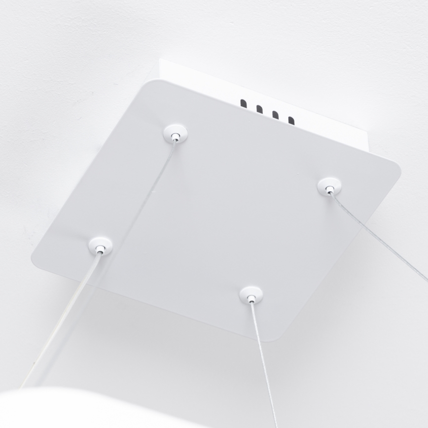 Brilagi - Lustră LED dimerizabilă pe cablu FALCON SLIM LED/50W/230V 3000-6500K 50x50 cm alb + telecomandă