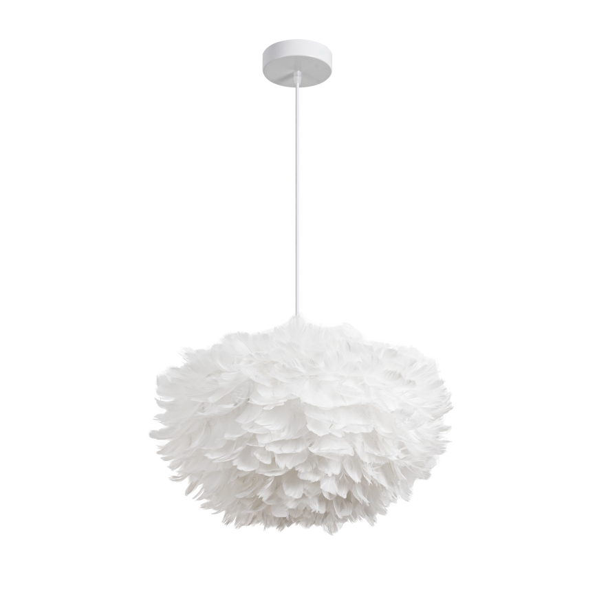Brilagi - Lustră suspendată pe cablu FEATHER 3xE27/40W/230V Ø 50 cm albă