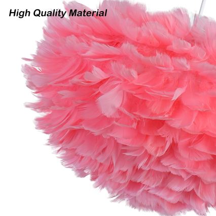 BRILAGI - Lustră suspendată pe cablu FEATHER 3xE27/40W/230V, Ø 50 cm, roz