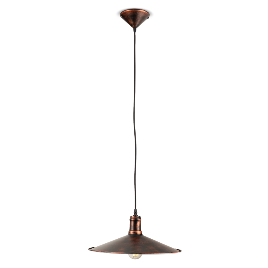 BRILAGI - Lustră suspendată pe cablu FORGE 1xE27/60W/230V Ø 36 cm patină/cupru