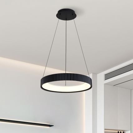 Brilagi - Lustră LED dimabilă pe cablu FALCON MODERN, 30W, 230V, 3000–6500K, Ø 40 cm, negru, cu telecomandă