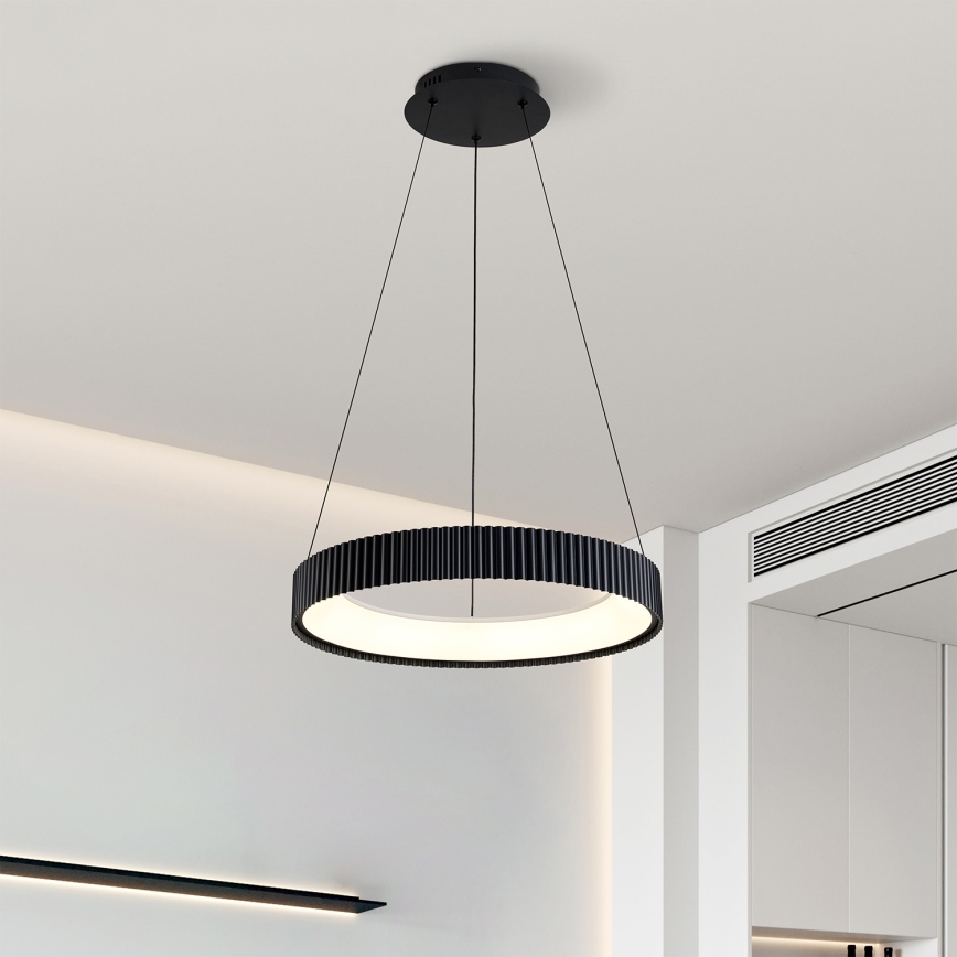 Brilagi - Lustră LED dimabilă pe cablu FALCON MODERN, 30W, 230V, 3000–6500K, Ø 40 cm, negru, cu telecomandă