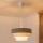 Brilagi - Lustră suspendată pe cablu LUNETA 1xE27/60W/230V diam. 40 cm gri/crem/alb