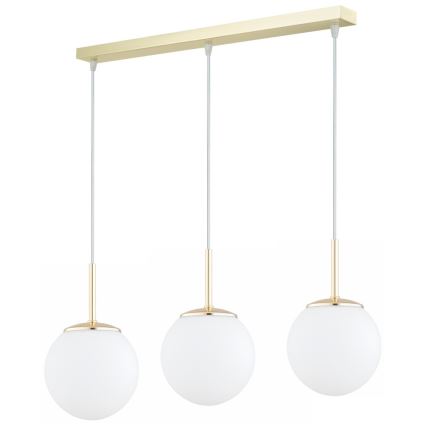 Brilagi - Lustra suspendată pe cablu MILO 3xE27/60W/230V aurie