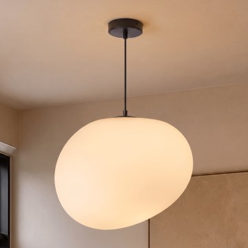 BRILAGI - Lustră suspendată pe cablu PEBBLES 1xE27/40W/230V, diam. 40 cm, neagră