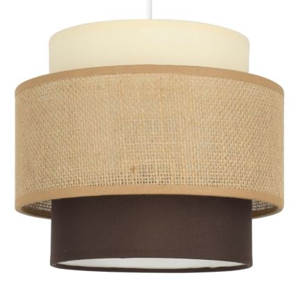 Brilagi - Lustră suspendată pe cablu RESNA, 2xE27/60W/230V, Ø 30 cm, bej/negru