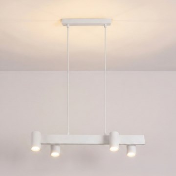 Brilagi - Lustră suspendată pe cablu SELE 4xGU10/30W/230V albă
