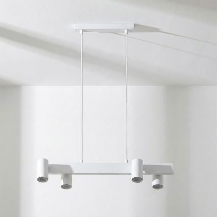Brilagi - Lustră suspendată pe cablu SELE 4xGU10/30W/230V albă