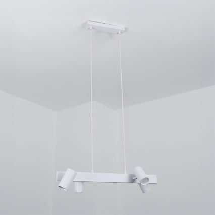 Brilagi - Lustră suspendată pe cablu SELE 4xGU10/30W/230V albă