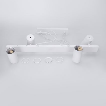 Brilagi - Lustră suspendată pe cablu SELE 4xGU10/30W/230V albă