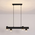 Brilagi - Lustră suspendată pe cablu SELE 4xGU10/30W/230V, neagră