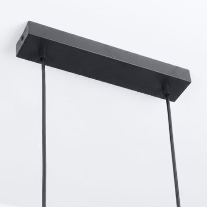 Brilagi - Lustră suspendată pe cablu SELE 4xGU10/30W/230V, neagră