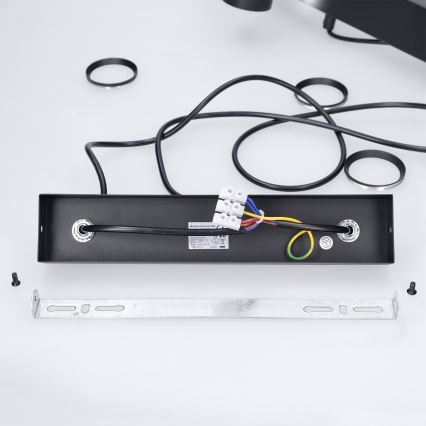 Brilagi - Lustră suspendată pe cablu SELE 4xGU10/30W/230V, neagră