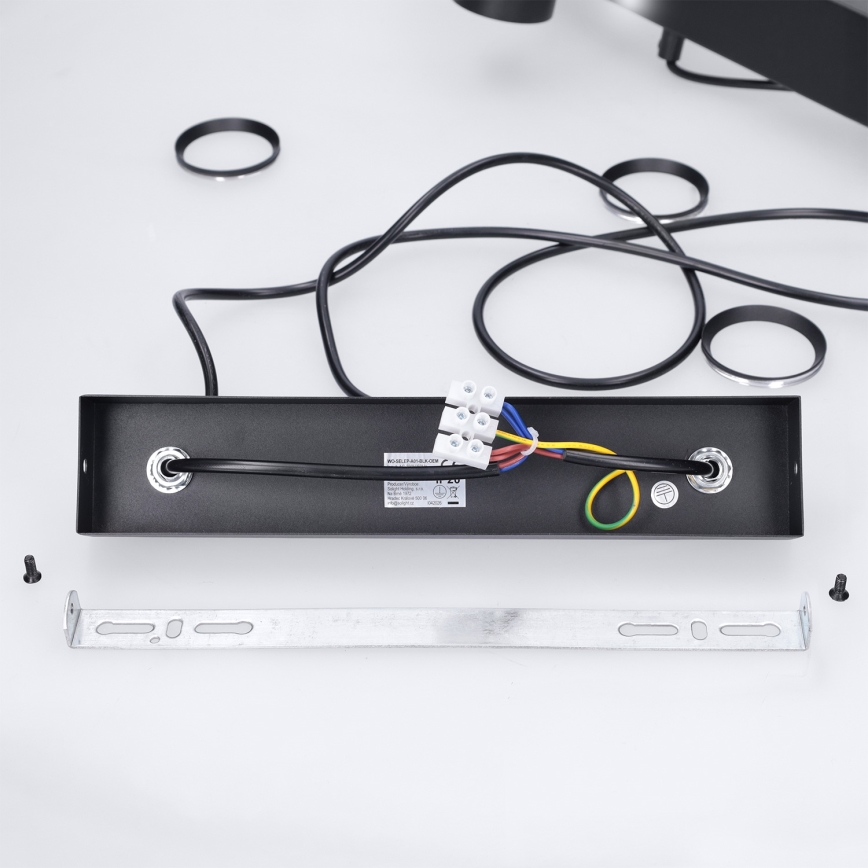 Brilagi - Lustră suspendată pe cablu SELE 4xGU10/30W/230V, neagră