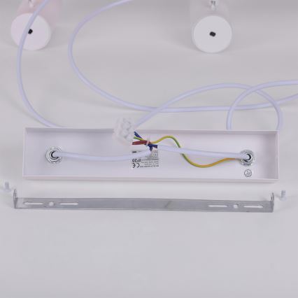 Brilagi - Lustră suspendată pe cablu SELE 6xGU10/30W/230V albă/finisaj stejar