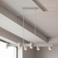Brilagi - Lustră suspendată pe cablu SELE 6xGU10/30W/230V albă