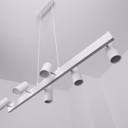 Brilagi - Lustră suspendată pe cablu SELE 6xGU10/30W/230V albă