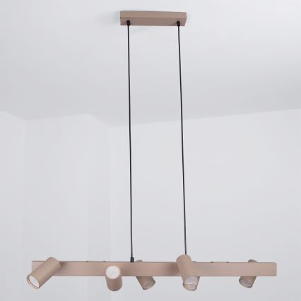 BRILAGI - Lustră suspendată pe cablu SELE 6xGU10/30W/230V bej