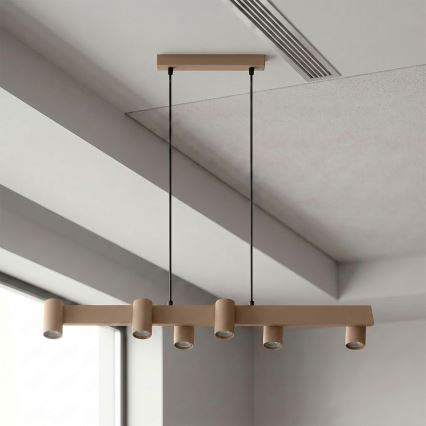 BRILAGI - Lustră suspendată pe cablu SELE 6xGU10/30W/230V bej