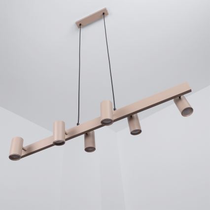 BRILAGI - Lustră suspendată pe cablu SELE 6xGU10/30W/230V bej
