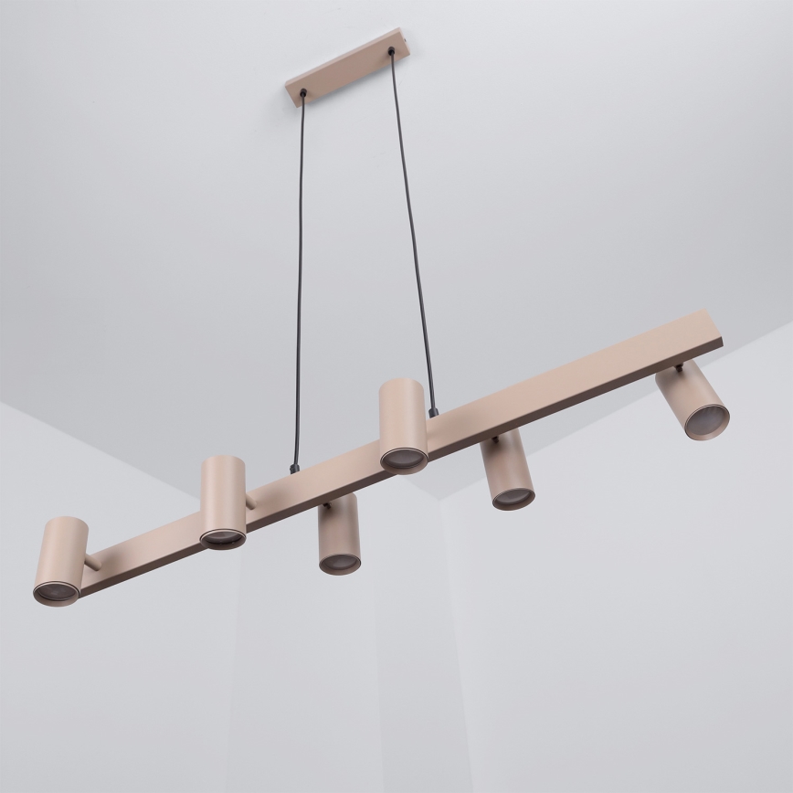 BRILAGI - Lustră suspendată pe cablu SELE 6xGU10/30W/230V bej