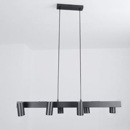 Brilagi - Lustră suspendată pe cablu SELE 6xGU10/30W/230V neagră
