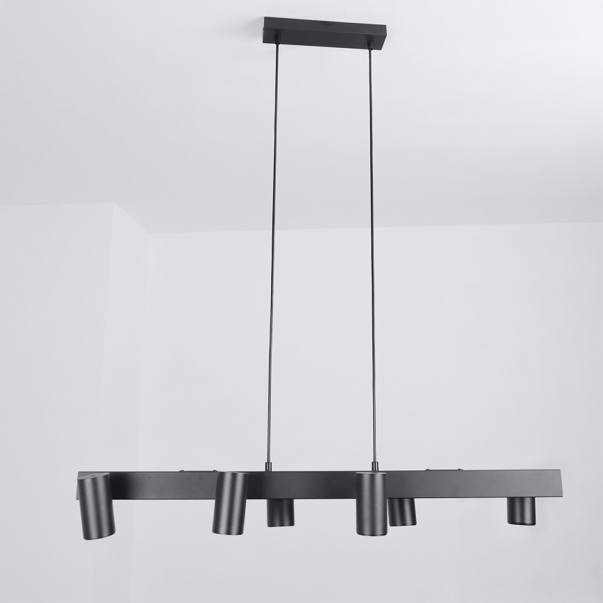 Brilagi - Lustră suspendată pe cablu SELE 6xGU10/30W/230V neagră