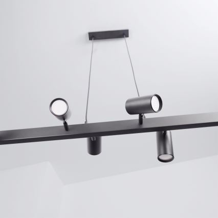 Brilagi - Lustră suspendată pe cablu SELE 6xGU10/30W/230V neagră