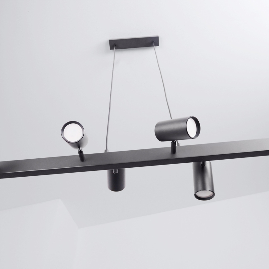 Brilagi - Lustră suspendată pe cablu SELE 6xGU10/30W/230V neagră