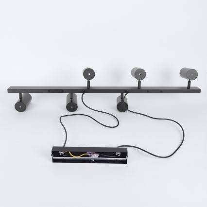 Brilagi - Lustră suspendată pe cablu SELE 6xGU10/30W/230V neagră