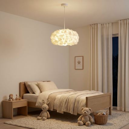 Brilagi - Lustră suspendată pe cablu SOLEAIR 1xE27/60W/230V Ø 45 cm albă