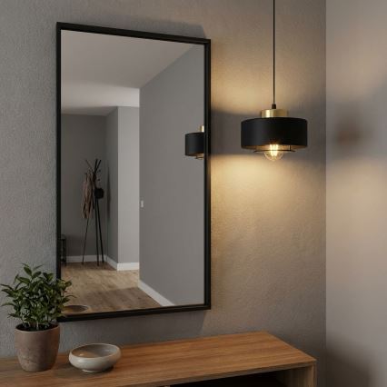 Brilagi - Lustră suspendată pe cablu SPRING 1xE27/60W/230V Ø20 cm negru/auriu