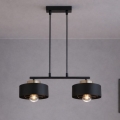Brilagi - Lustră suspendată pe cablu SPRING 2xE27/60W/230V negru/auriu