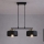 Brilagi - Lustră suspendată pe cablu SPRING 2xE27/60W/230V negru/auriu