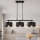 Brilagi - Lustră suspendată pe cablu SPRING 3xE27/60W/230V negru/auriu