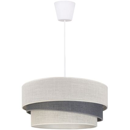 Brilagi - Lustra suspendată pe cablu TRIO, 1xE27/60W/230V, Ø 40 cm, crem/gri