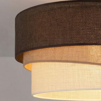 Brilagi - Lustră suspendată pe cablu TRIO, 1xE27/60W/230V, Ø 40 cm, maro/bej/alb