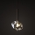 Brilagi - Lustră suspendată pe cablu VULCANO 1xG9/8W/230V bronz/bej fumuriu